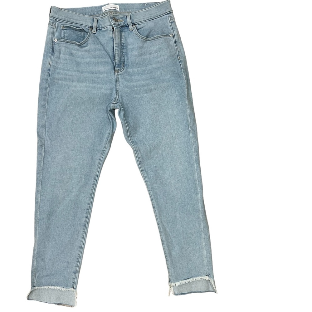 Loft High Rise Skinny Cropped Jeans Size 30 / Size 10